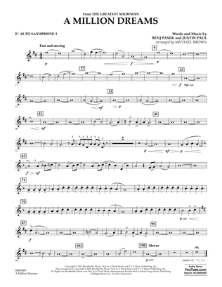A Million Dreams (from The Greatest Showman) (arr. Michael Brown) - Eb Alto Saxophone 1