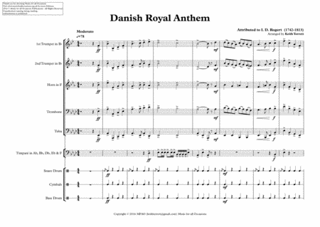 Danish Royal Anthem for Brass Quintet image number null