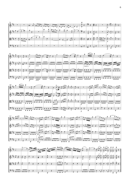 Mozart Divertimento K.136, all mvts., for string quartet, CM017