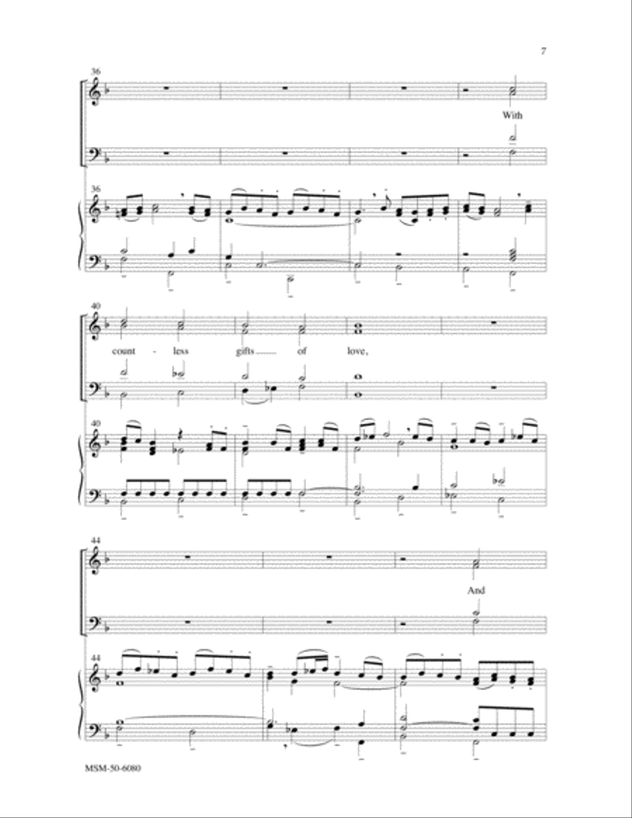 Now Thank We All Our God Now Thank We All Our God 4-Part scores gallery preview page 4