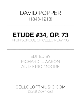 Popper (arr. Richard Aaron): Op. 73, Etude #34