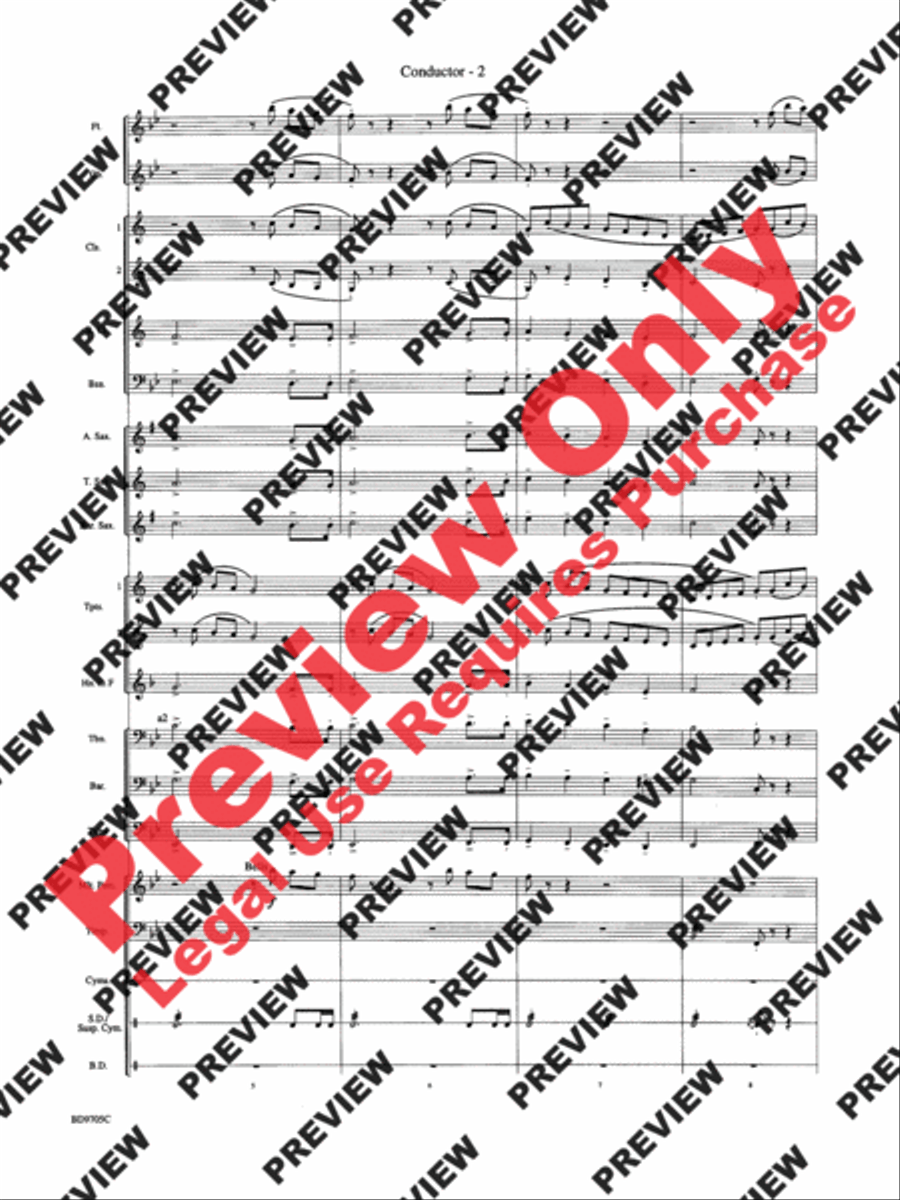 High Sierras High Sierras Concert Band scores gallery preview page 4