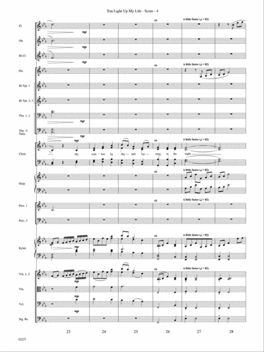 You Light Up My Life Choir scores gallery preview page 5