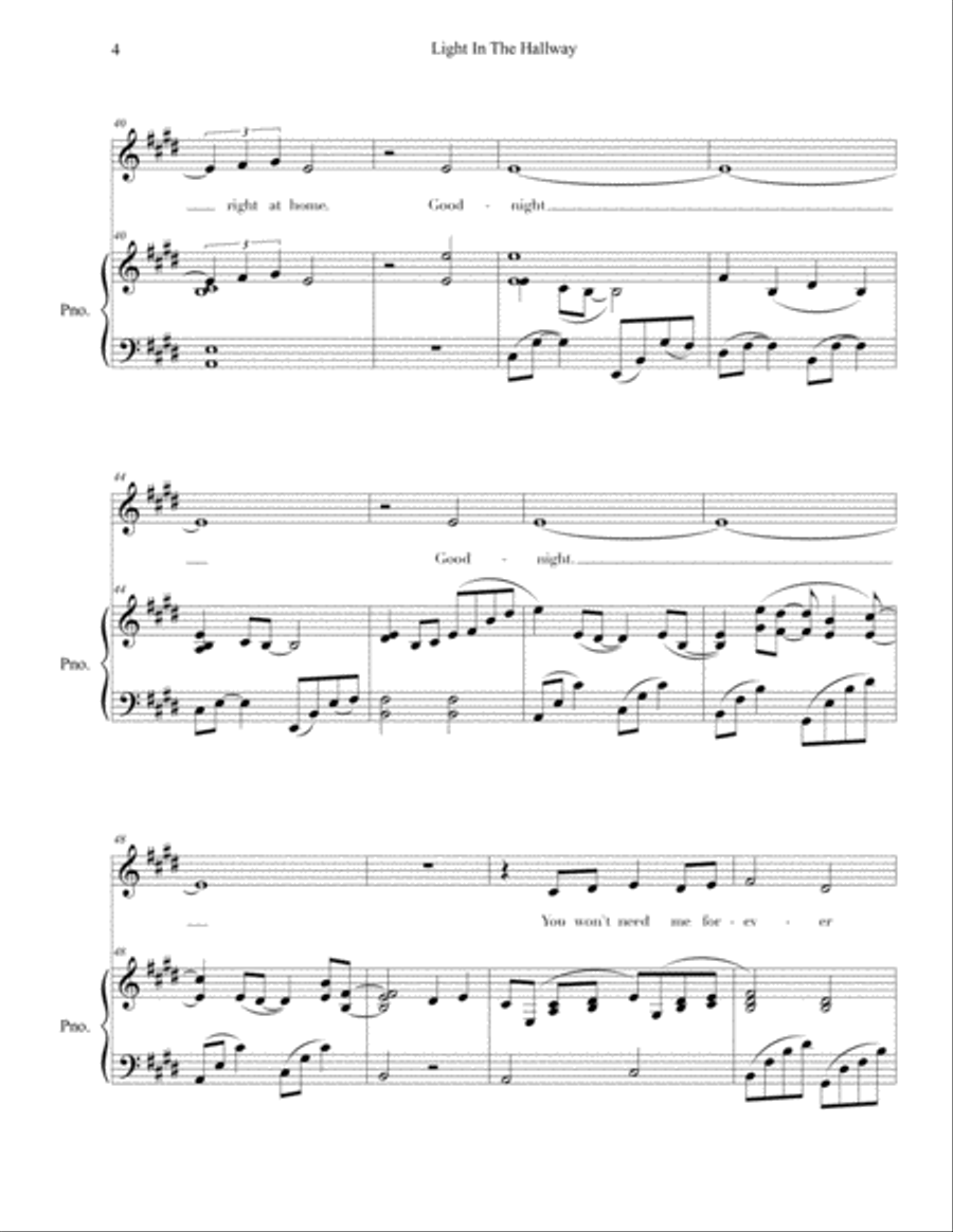 Light In The Hallway Small Ensemble scores gallery preview page 4