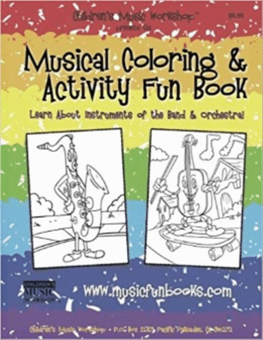 Musical Coloring and Activity Fun Book Collection / Songbook scores gallery preview page 1