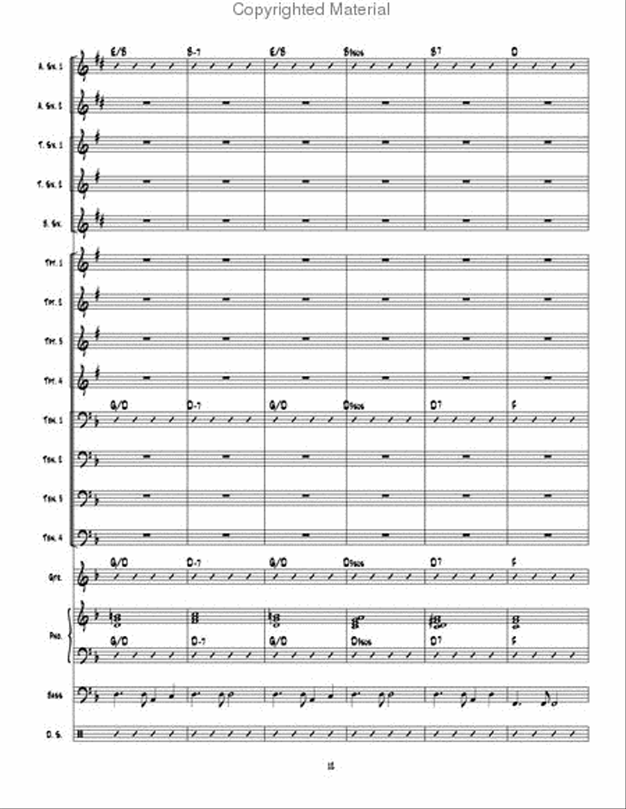 Table Time Jazz Ensemble scores gallery preview page 13