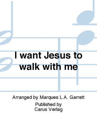 Book cover for I want Jesus to walk with me