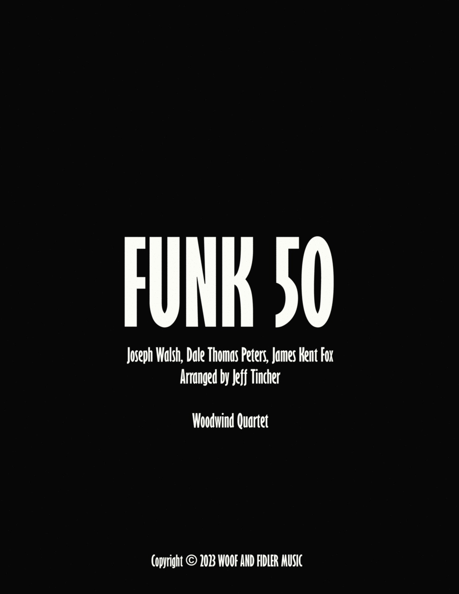 Funk 50 Woodwind Quartet scores gallery preview page 1