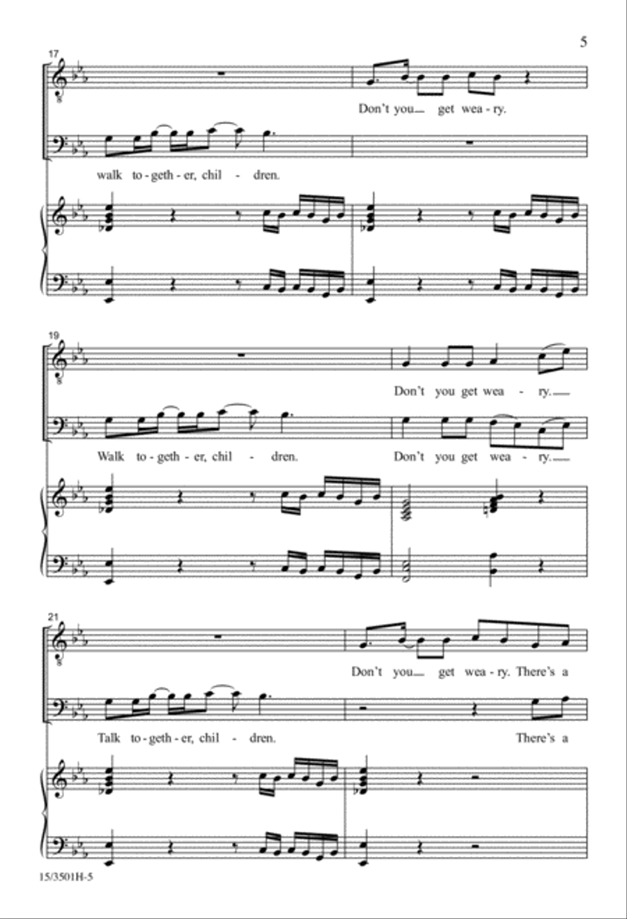 I Hear America Singing TB scores gallery preview page 4