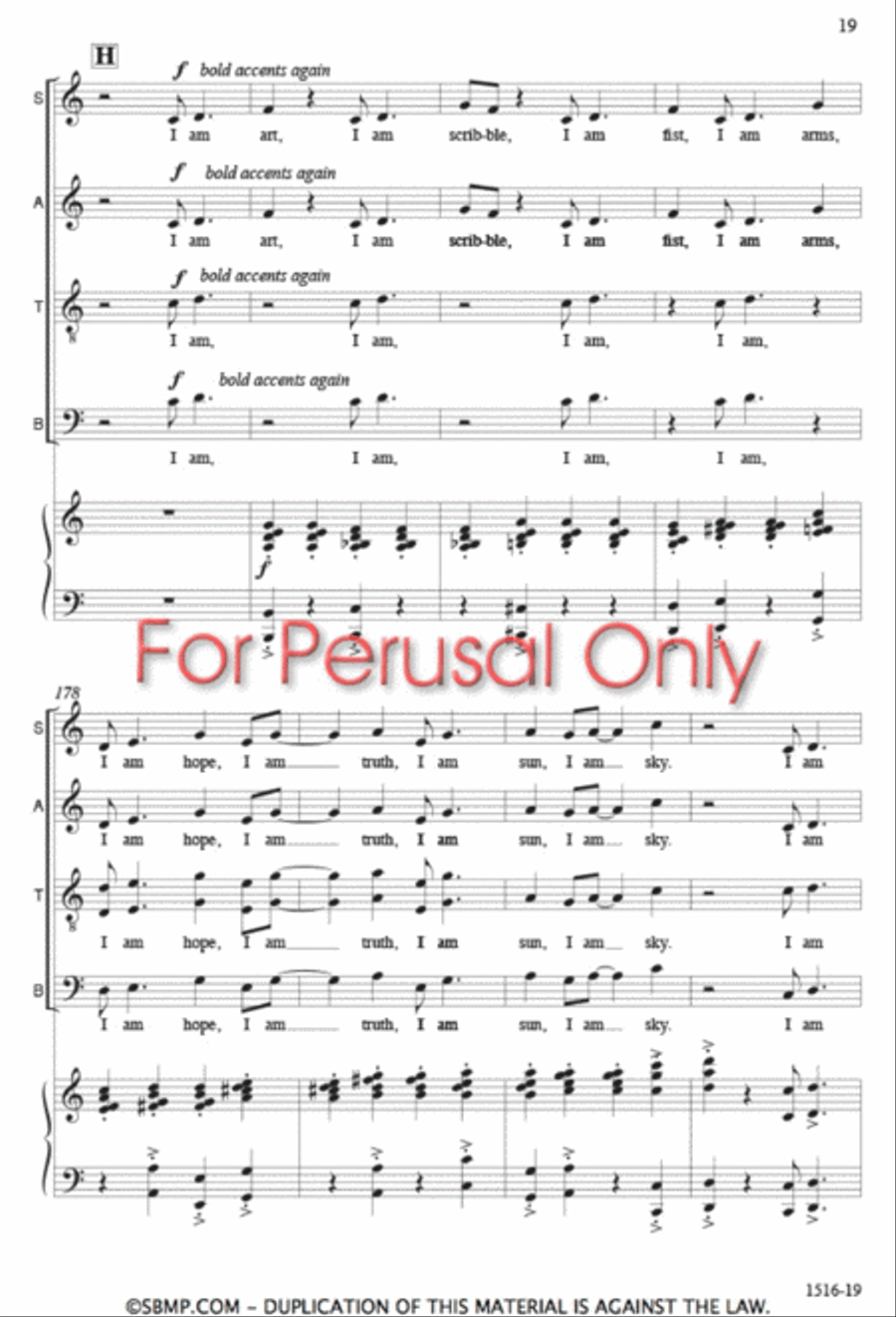 Identities - SATB Octavo 4-Part scores gallery preview page 18