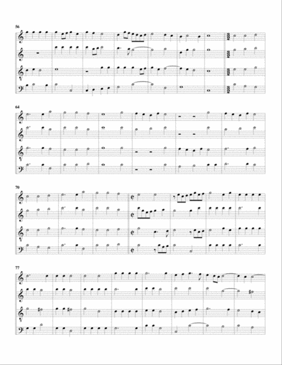 La Fontana a4 (Canzoni da suonare,1616, no.2) (arrangement for 4 recorders) Recorder scores gallery preview page 3