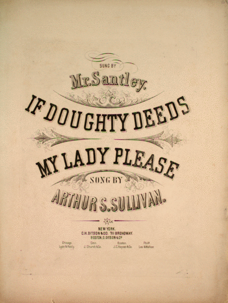 If Doughty Deeds My Lady Please. Song