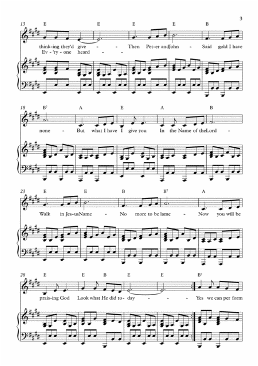 What He Did Today Voice scores gallery preview page 3