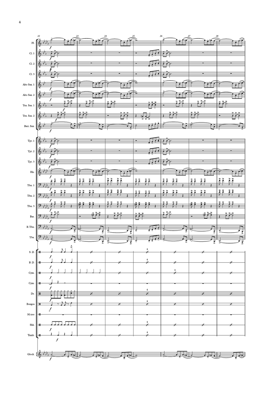 Take My Breath Away (love Theme) Concert Band scores gallery preview page 4