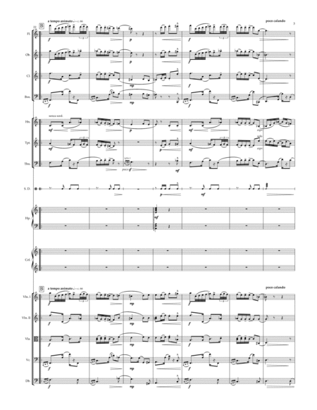 Solace, for Chamber Orchestra (Full Score) - Score Only