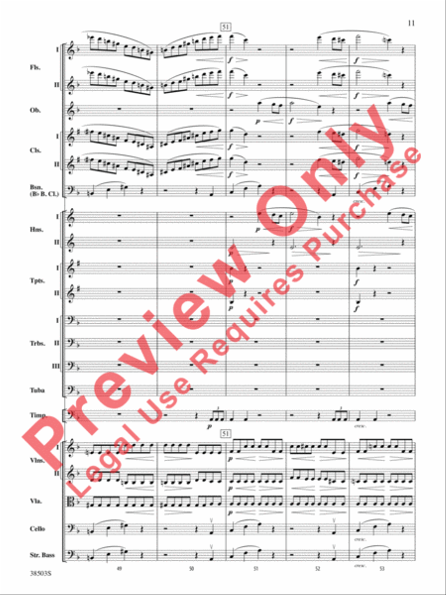 Tragic Overture Full Orchestra scores gallery preview page 12
