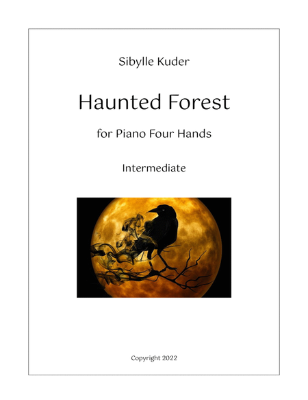 Haunted Forest for intermediate piano duet image number null
