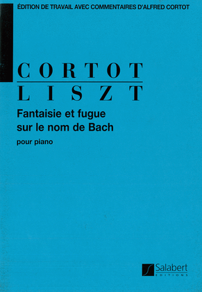 Book cover for Fantasie et fugue sur le nom de Bach