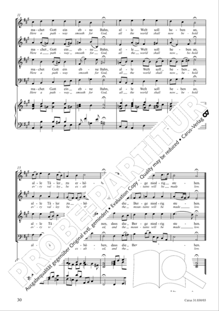 Joyful be, O ransomed flock (Freue dich, erloste Schar) 4-Part scores gallery preview page 31