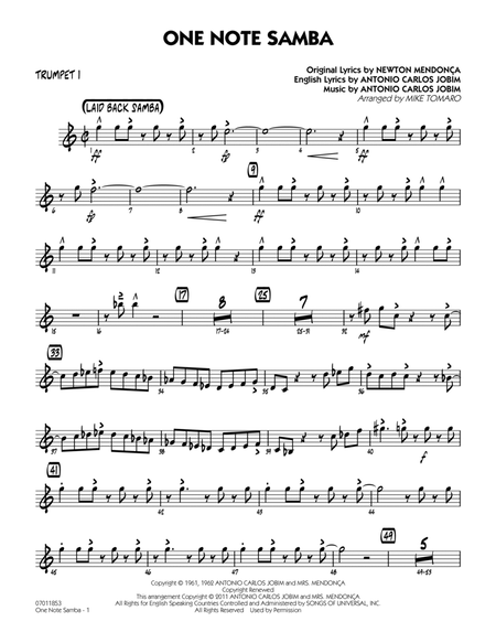 One Note Samba - Trumpet 1