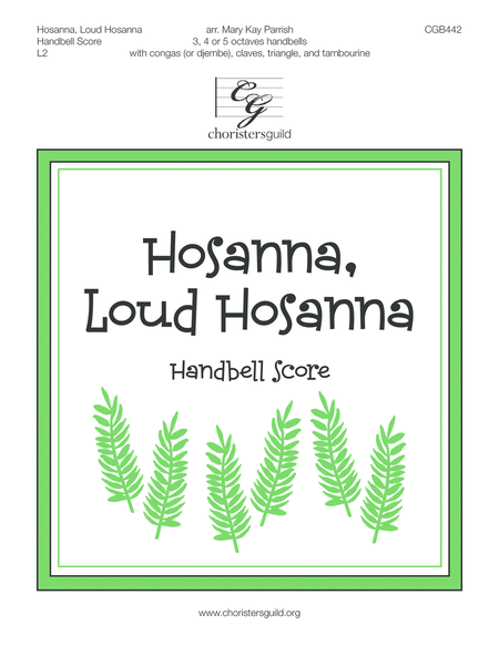 Hosanna, Loud Hosanna - Handbell Score image number null