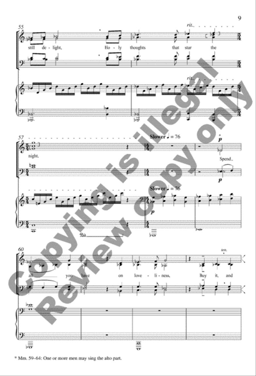 Life Has Loveliness 4-Part scores gallery preview page 9