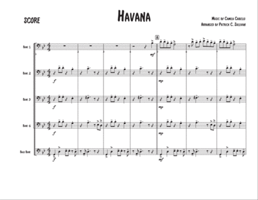Havana Small Ensemble scores gallery preview page 1