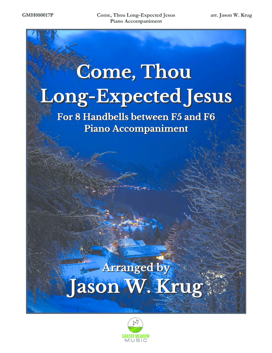 Come, Thou Long-Expected Jesus (piano accompaniment for 8 handbell version) image number null