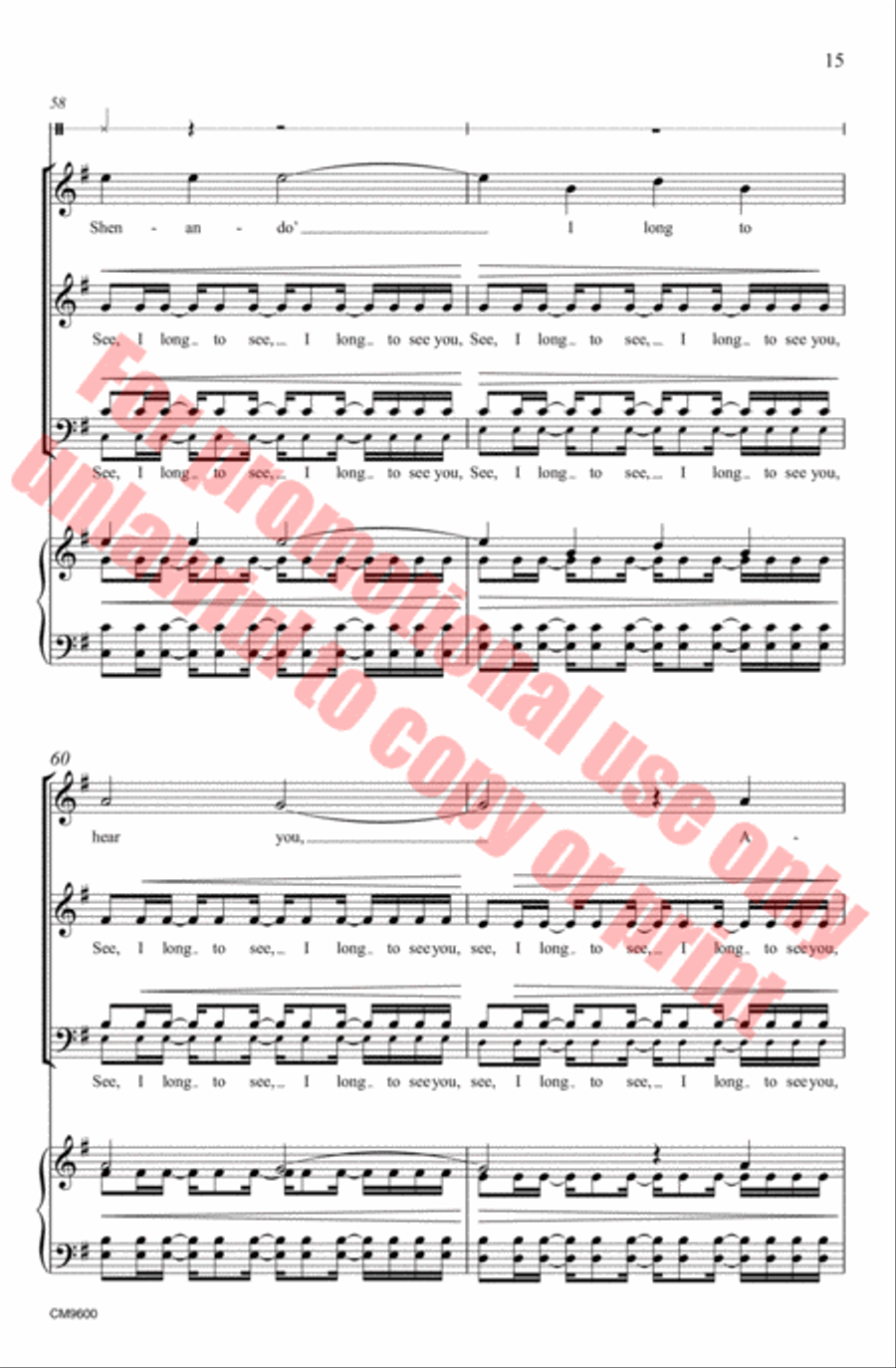 Shenandoah Choir scores gallery preview page 16