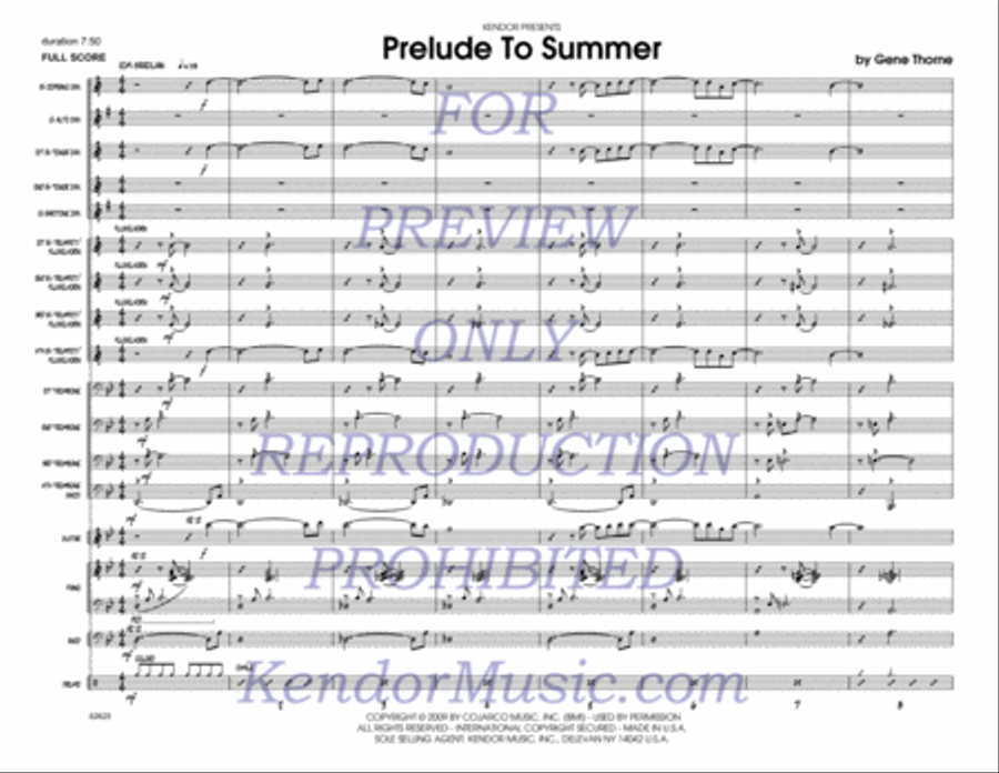 Prelude To Summer Choir scores gallery preview page 2