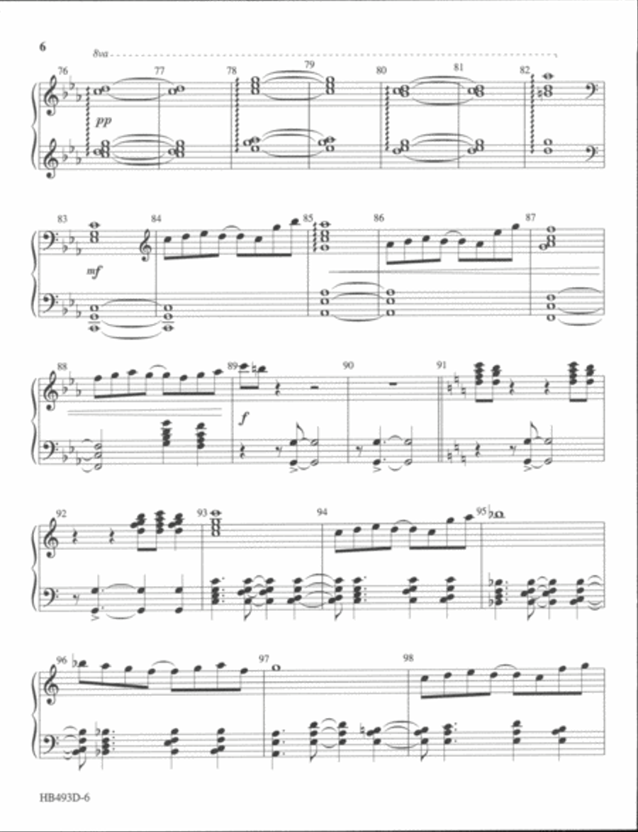 The Light of the World - piano part Handbell Choir scores gallery preview page 5