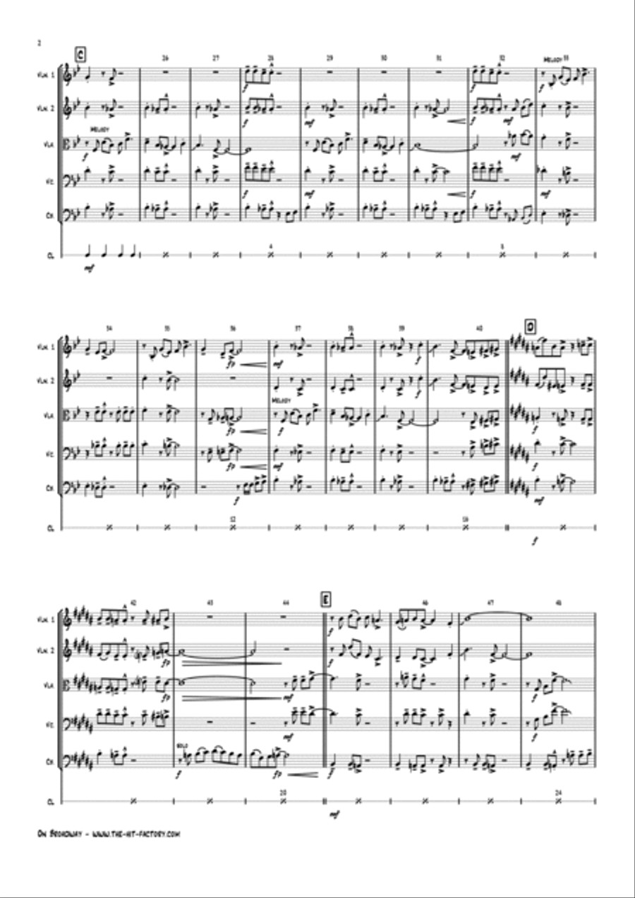 On Broadway String Orchestra scores gallery preview page 6