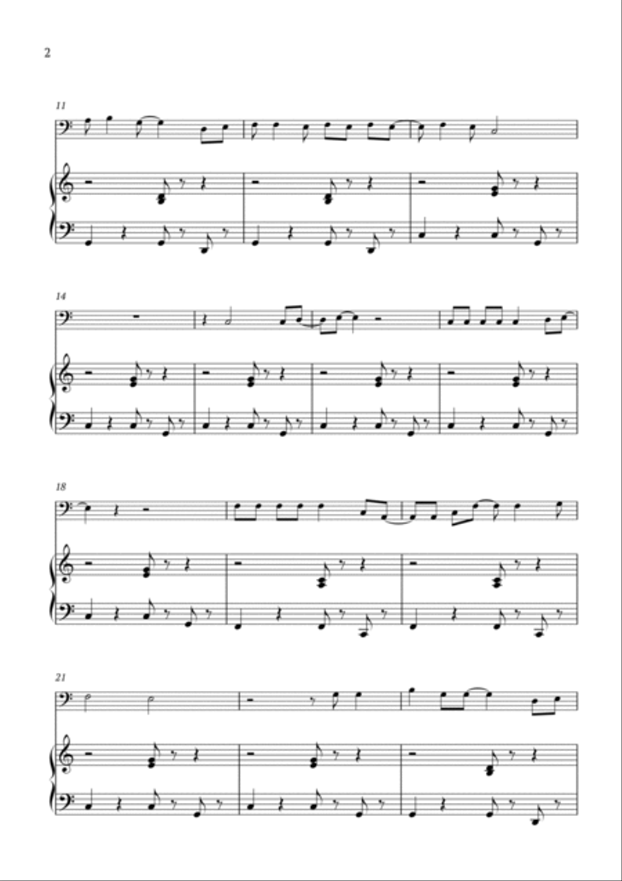 Kiss The Girl Bassoon scores gallery preview page 2