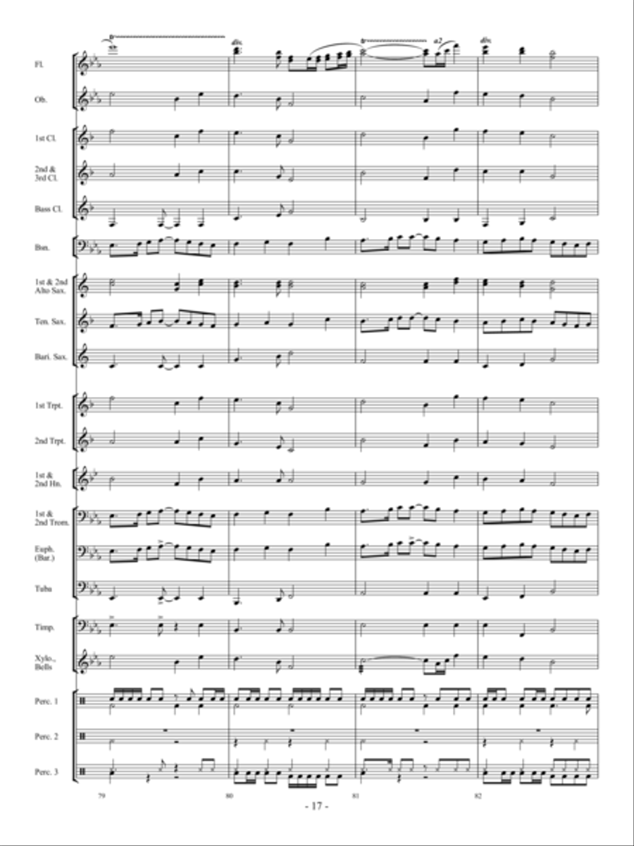 Dream Chaser Concert Band scores gallery preview page 16