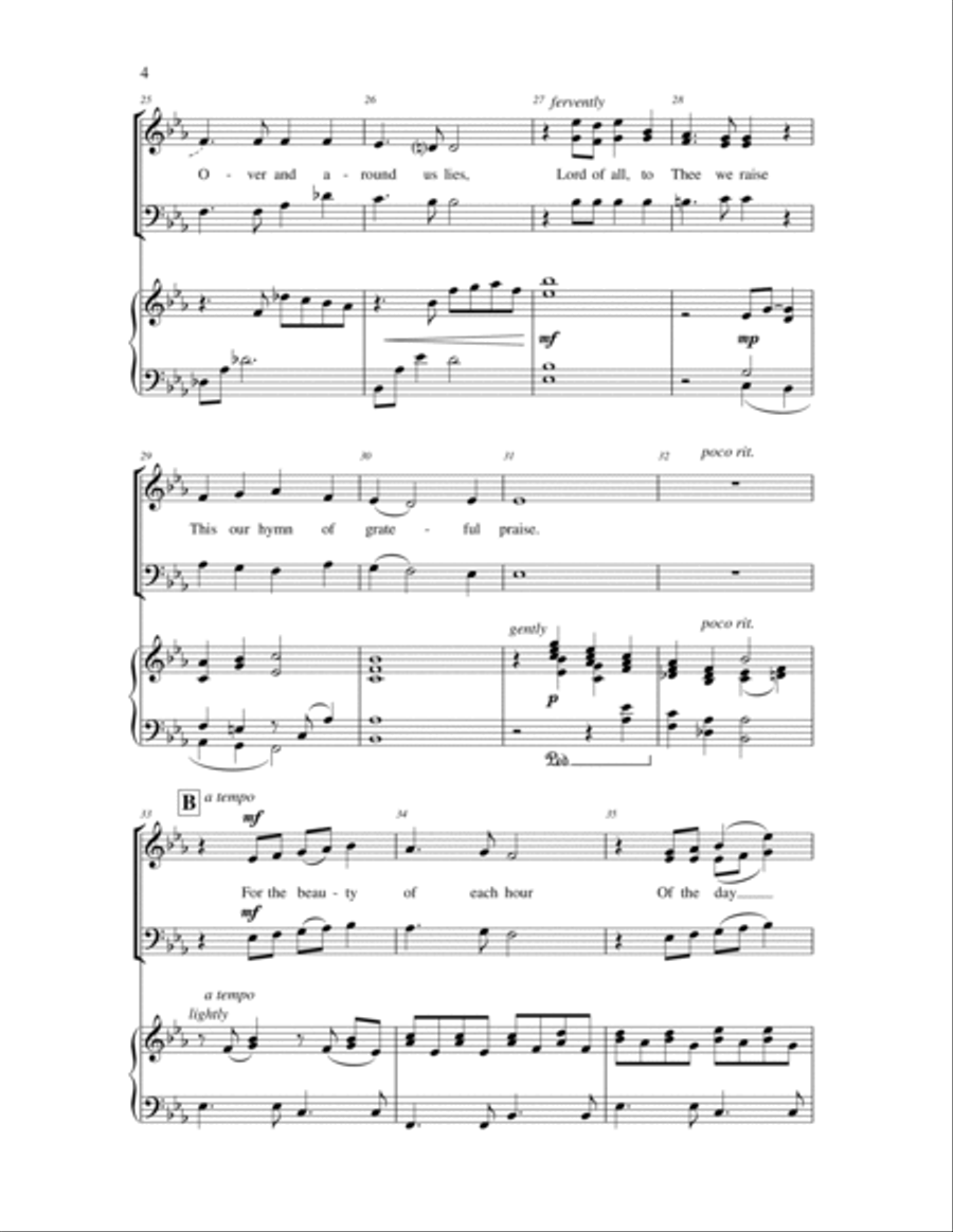 Beauty All Around Us Beauty All Around Us 4-Part scores gallery preview page 3