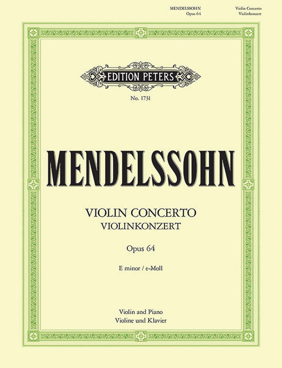 Violin Concerto in E minor Op. 64 (Edition for Violin and Piano) Violin Solo scores gallery preview page 1