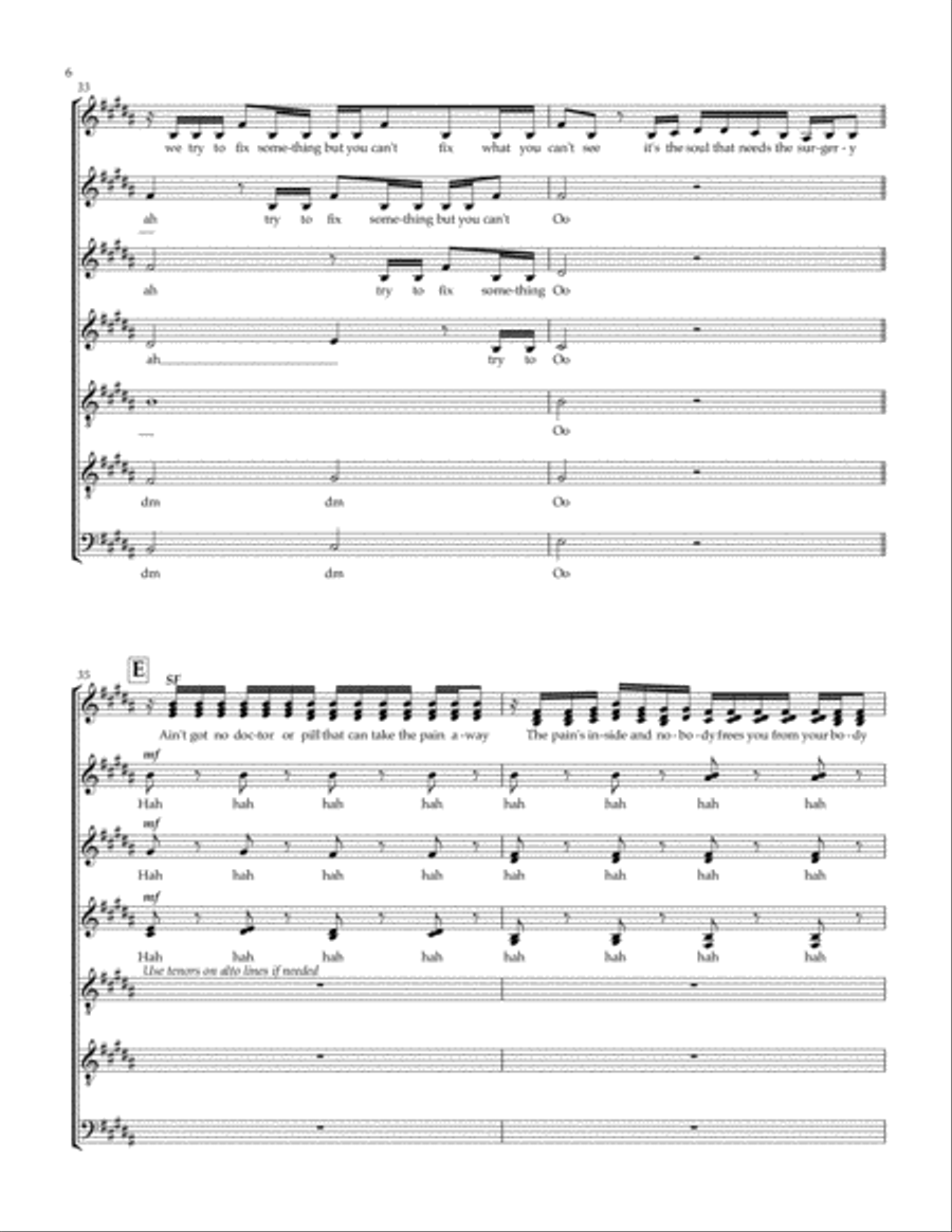 Pretty Hurts Divisi scores gallery preview page 6