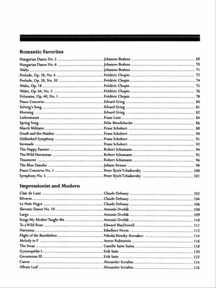 The Library of Easy Piano Favorites Easy Piano scores gallery preview page 3