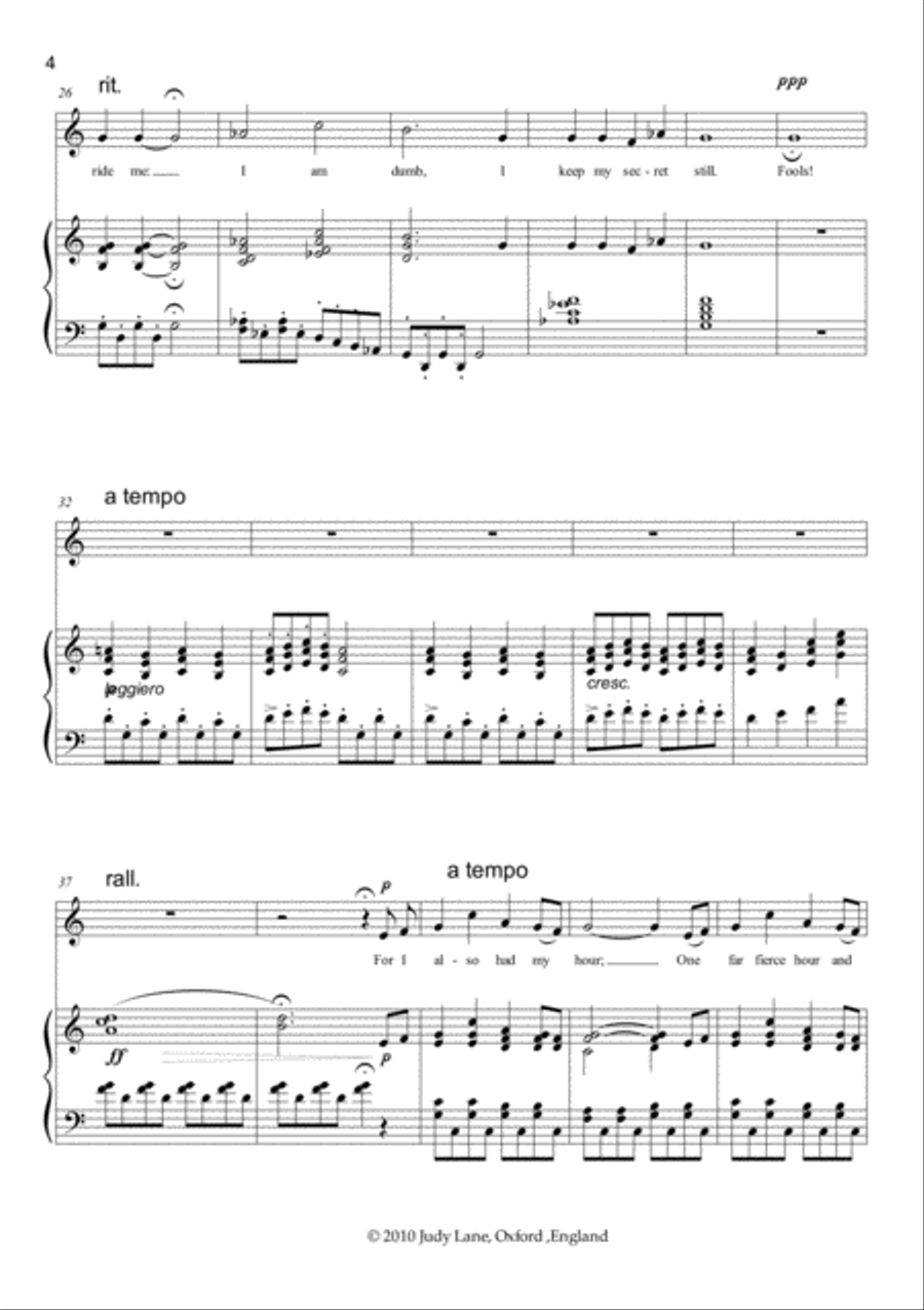 Animal Tales - Four famous animal poems set to music for children's voices and piano Children's Choir scores gallery preview page 5