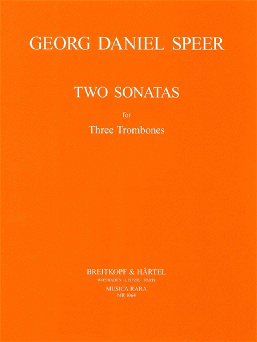 2 Sonatas 2 Sonatas Trombone scores gallery preview page 1