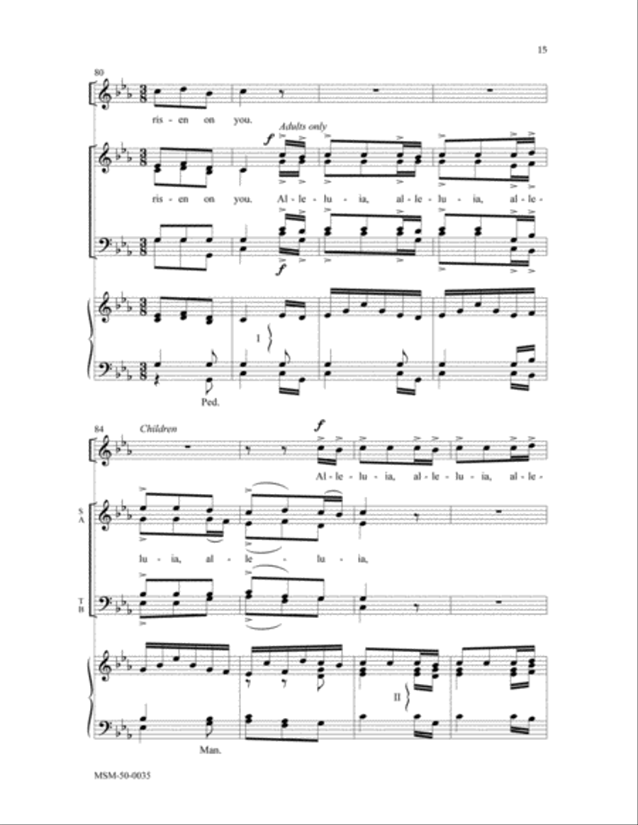 Arise, Shine, for Your Light Has Come 4-Part scores gallery preview page 8