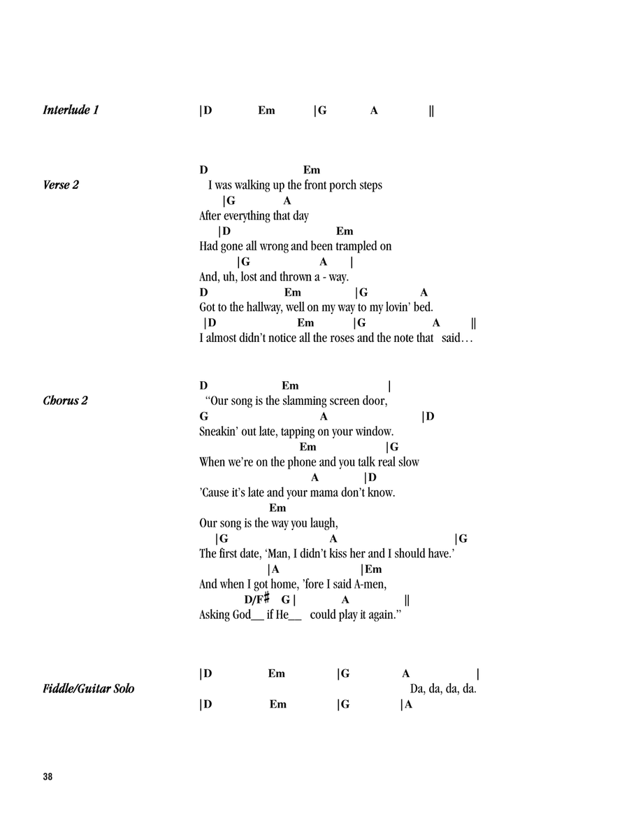 Our Song Our Song Acoustic Guitar scores gallery preview page 2
