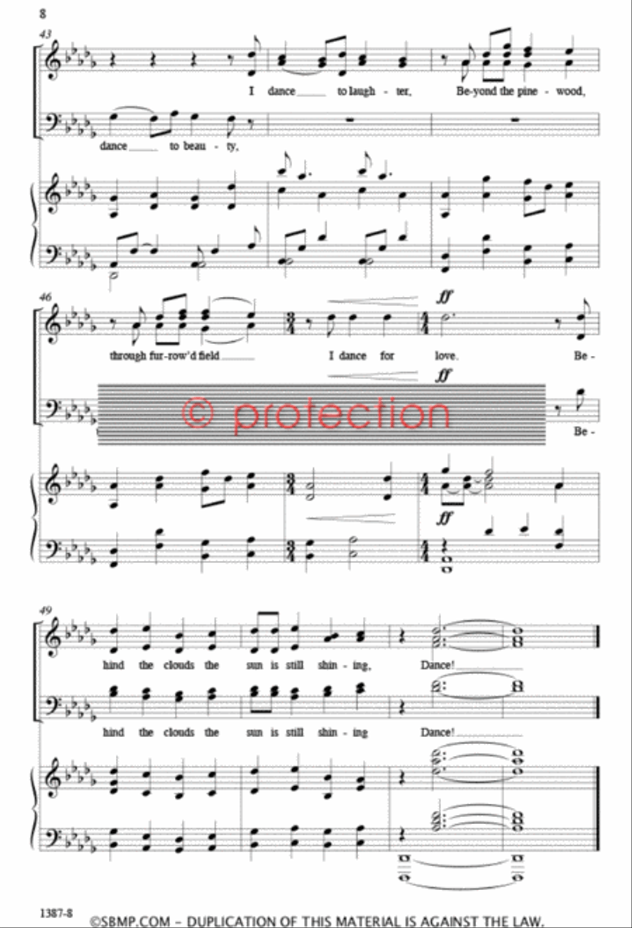 Dance for Love Dance for Love 4-Part scores gallery preview page 7