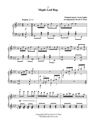 Maple Leaf Rag - moderate level piano solo