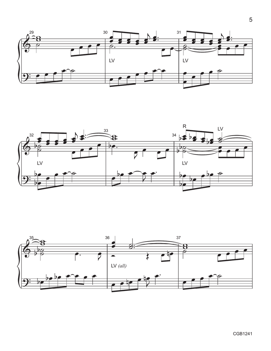 Thundersnow (3-7 octaves) by Cathy Moklebust Handbell Choir - Digital Sheet Music page 5