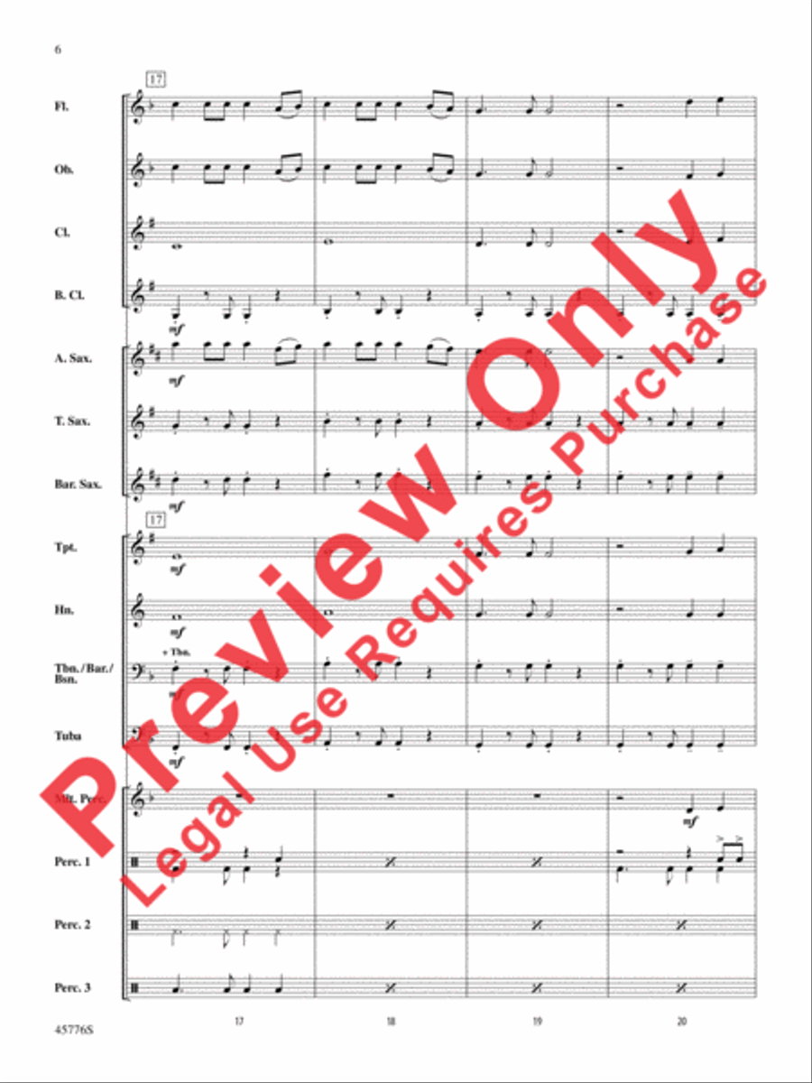 Sorry Concert Band scores gallery preview page 7