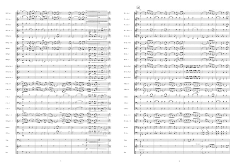 Hymnus Pastorale Fanfare Band scores gallery preview page 4