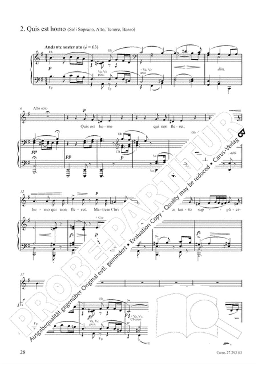 Stabat mater 4-Part scores gallery preview page 35