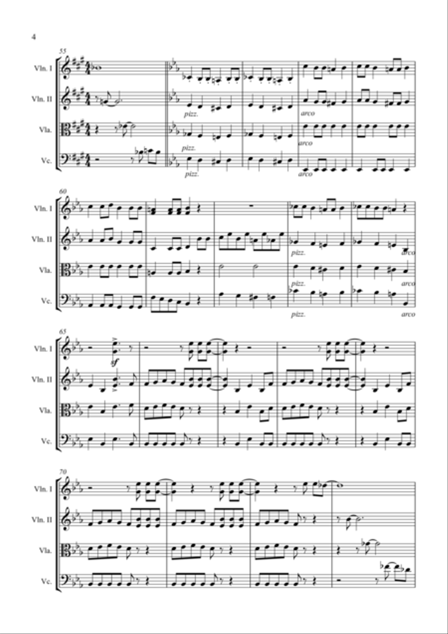 Bohemian Rhapsody Bohemian Rhapsody String Quartet scores gallery preview page 5