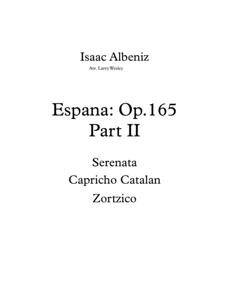 Spanish music Espana: Part II image number null